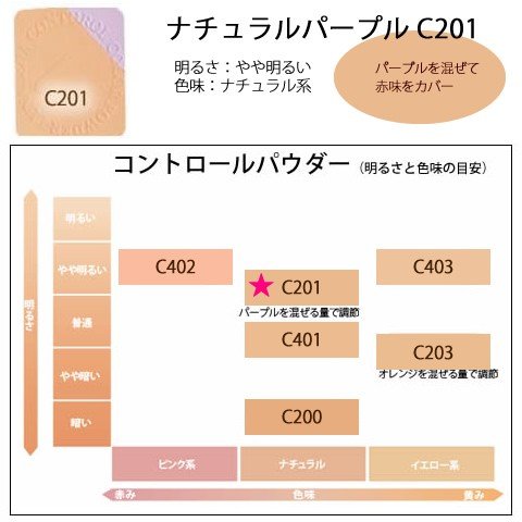 コントロールパウダー/ナチュラルパープル/C201/13g